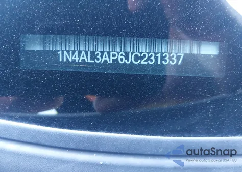 2018 Nissan Altima 2.5 Sl из США, поврежденный, VIN 1N4AL3AP6JC231337